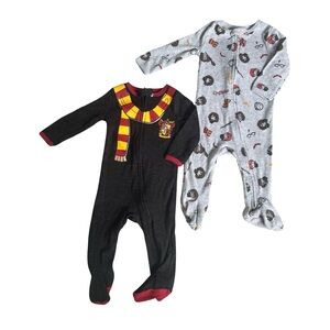 Harry Potter 2 Pack Zip Up Sleep Onsies